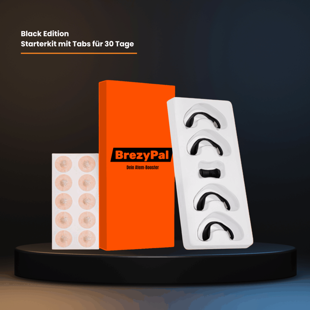 BrezyPal Starterkit mit schwarzen magnetischen Nasenklammern und Tabs